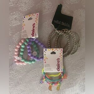 Girls Beaded Charm Bracelets Bundle